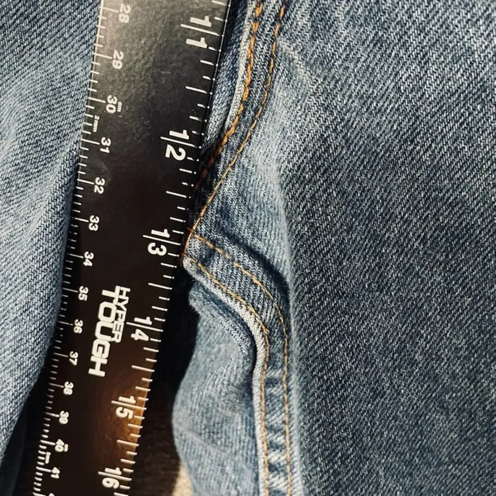 Vintage 90s Levis 505 Orange Tab Jeans Made in USA Medium Dark Wash 39x29